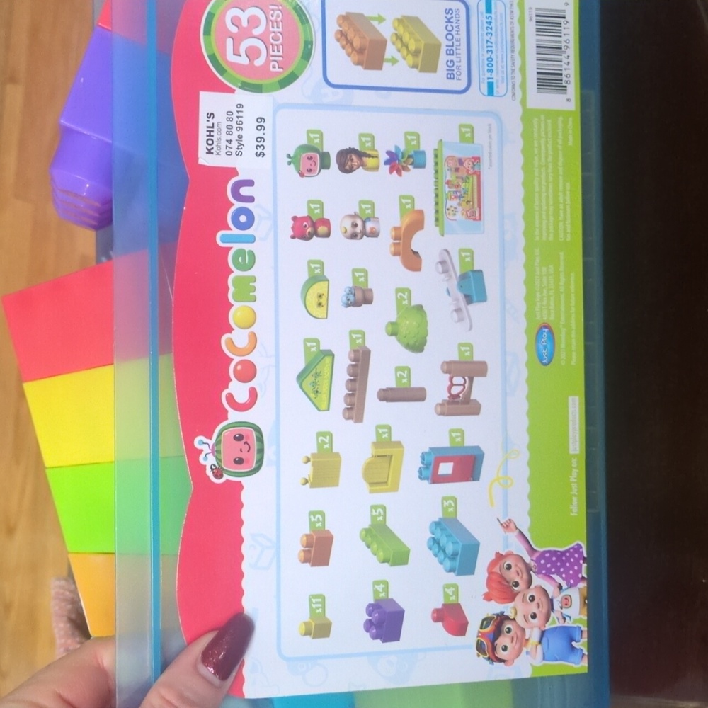 Cocomelon 53-Piece Colorful Building Blocks Set - Picture 4 of 5